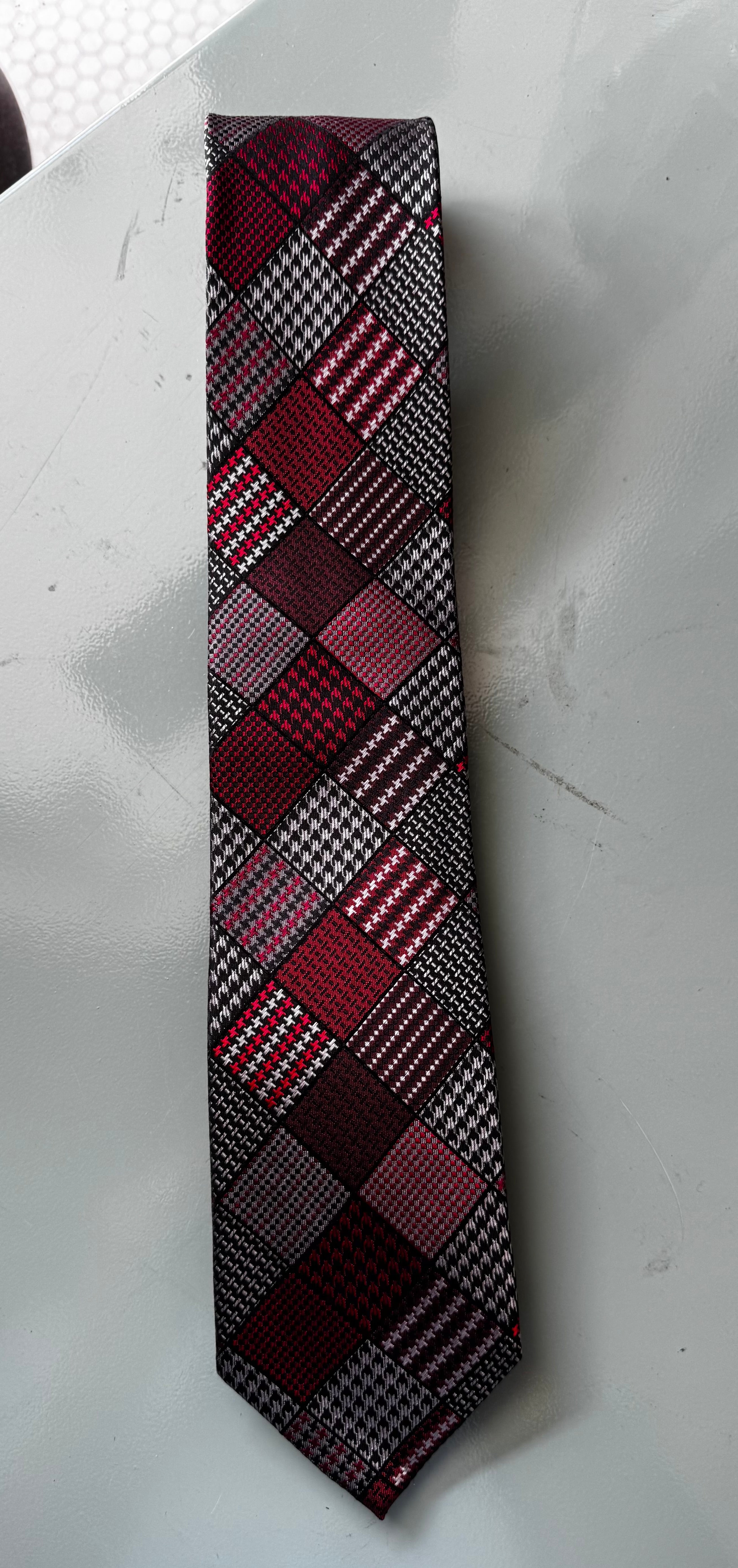 Silk Tie Hand Made Patchwork