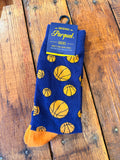 Novelty Socks Basketball Parquet