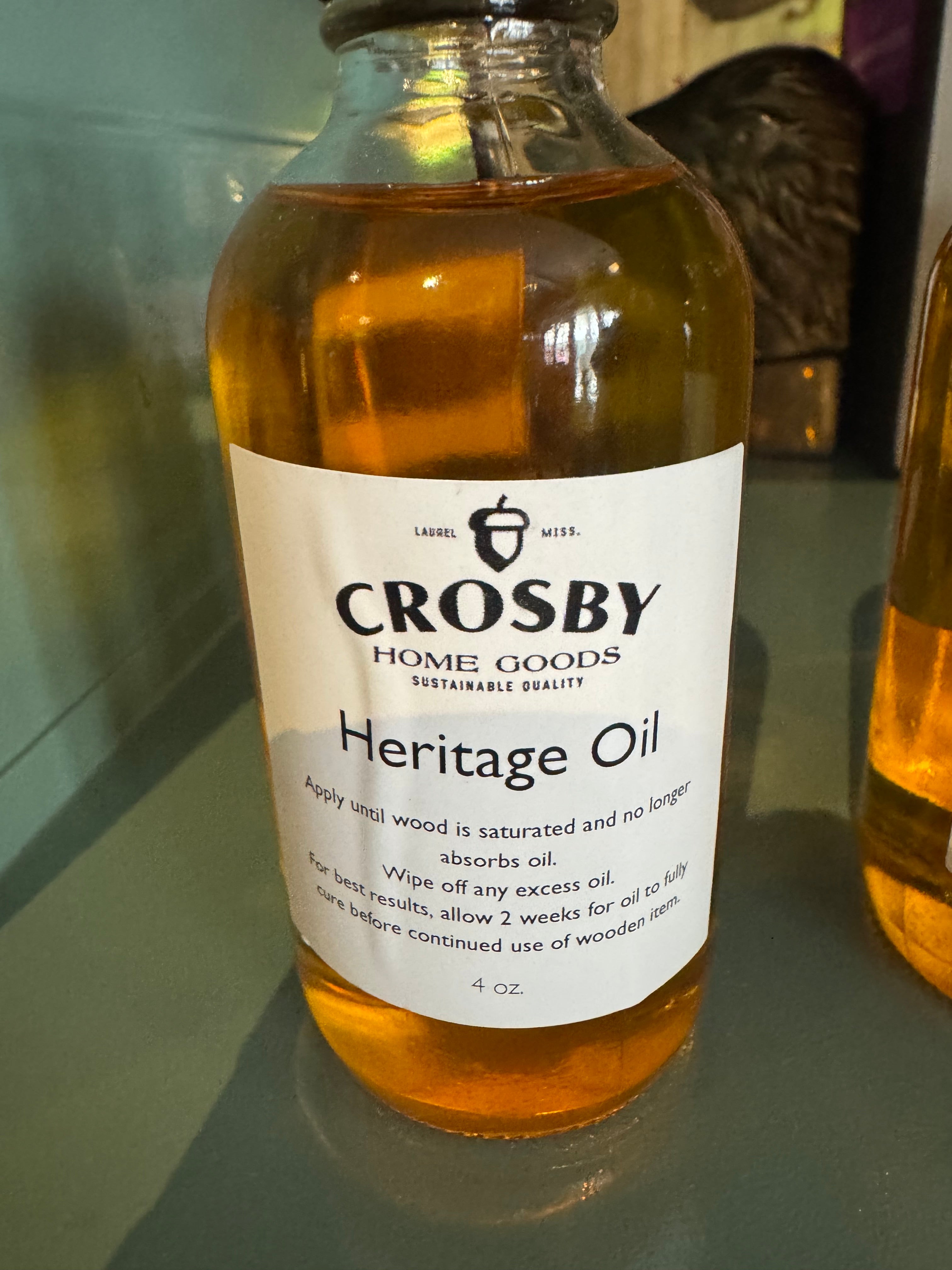 Heritage Oil, 4oz Crosby Home Goods