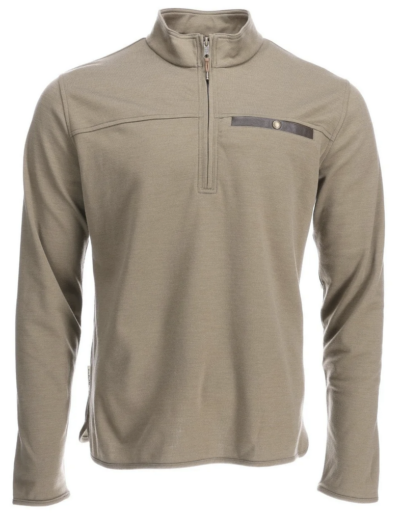 Tucker Fleece Quarter Zip Broonze Green