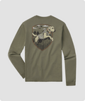 Bayou Retriever Tee LS Spanish Moss