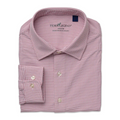 Galleria Brick Red Spread Collar Hidden Button Performance Sport Shirt