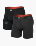 Remote Camo Waistband/Black Multi-Sport Mesh (2 Pack) Performance Boxer Brief 6"