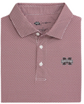 Mississippi State Scope Printed Performance Polo - Maroon