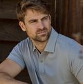 Coastal Polo Shirt Color: Stone Blue