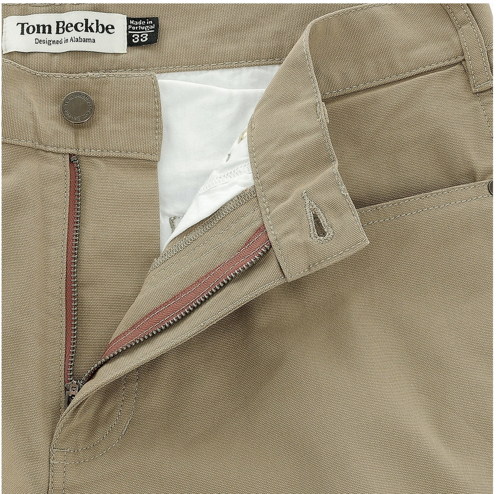 Cotton Chino Pant Color: Dark Khaki Tom Beckbe