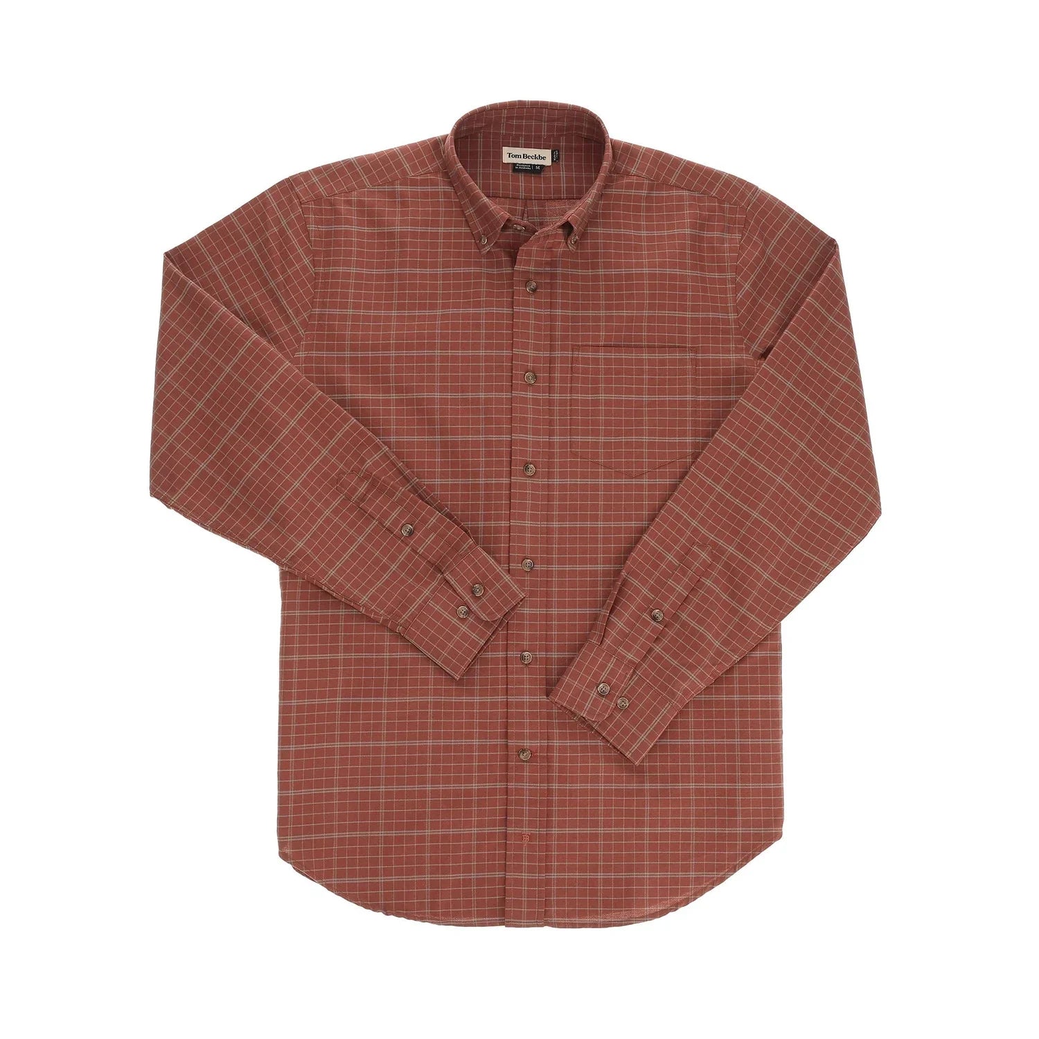 Culver Oxford Shirt  Color: Barnwood Red