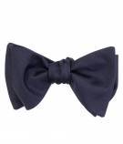Self Tie Bow - Navy - Silk Repp - 3 Inch Butterfly Shape GNB5518B